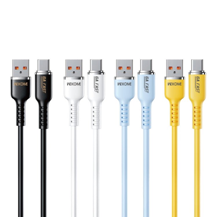 WK WDC - 09a 6A USB to USB - C/Type - C Silicone Data Cable, Length: 1.2m, WDC - 09a - ORIWHIZ
