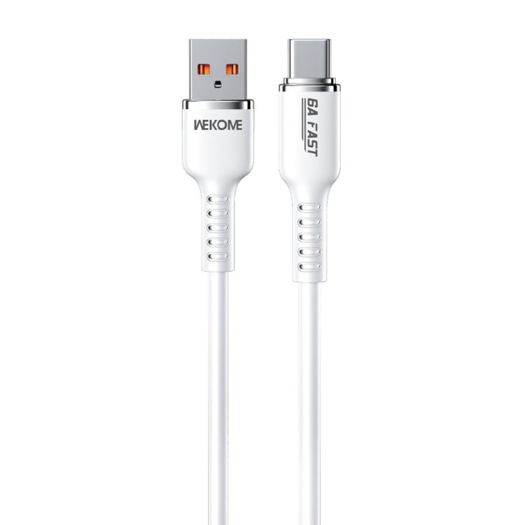 WK WDC - 09a 6A USB to USB - C/Type - C Silicone Data Cable, Length: 1.2m, WDC - 09a - ORIWHIZ