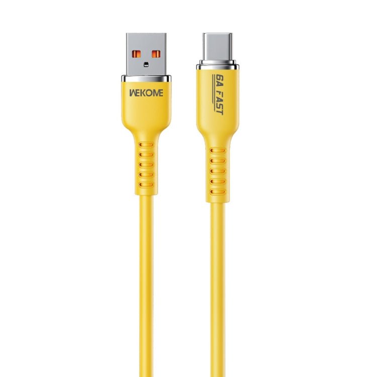 WK WDC - 09a 6A USB to USB - C/Type - C Silicone Data Cable, Length: 1.2m, WDC - 09a - ORIWHIZ