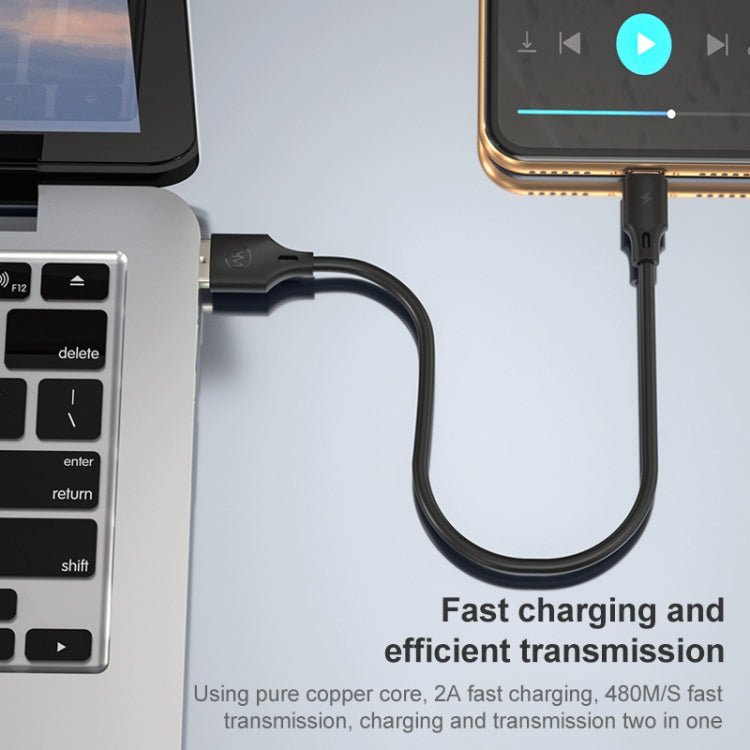 WK WDC - 105m 2.4A Micro USB Full Speed Pro Charging Data Cable, Length: 25cm, Micro - ORIWHIZ