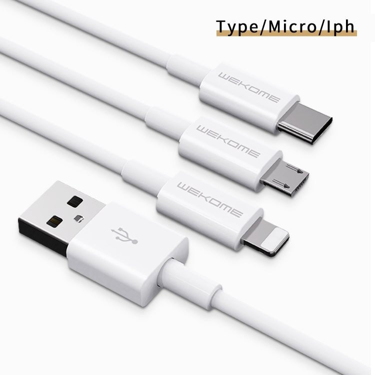 WK WDC - 117 3A Micro USB Fast Charging Charging Cable, Length: 1.2m, Micro - ORIWHIZ