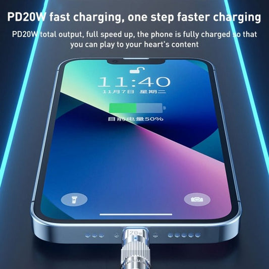 WK WDC - 188 Qjie Series 100W USB - C/Type - C to USB - C/Type - C Fast Charge Data Cable, Length: 1m, USB - C/Type - C to USB - C/Type - C - ORIWHIZ