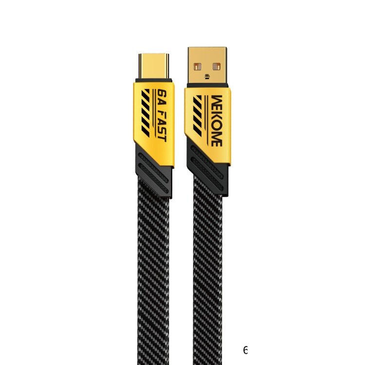 WK WDC - 190a Mech Series 6A USB to USB - C/Type - C Fast Charge Data Cable, Length: 1m, USB to USB - C/Type - C - ORIWHIZ