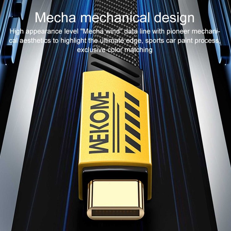 WK WDC - 192 Mech Series 100W USB - C/Type - C to USB - C/Type - C Fast Charge Data Cable, Length: 1m, USB - C/Type - C to USB - C/Type - C - ORIWHIZ