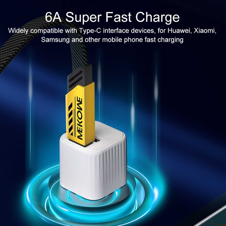 WK WDC - 192 Mech Series 100W USB - C/Type - C to USB - C/Type - C Fast Charge Data Cable, Length: 1m, USB - C/Type - C to USB - C/Type - C - ORIWHIZ