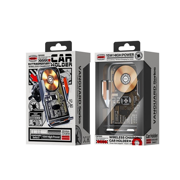 WK WP - U204 15W Vanguard Series Extraordinary Wireless Charging Car Holder, WP - U204 - ORIWHIZ