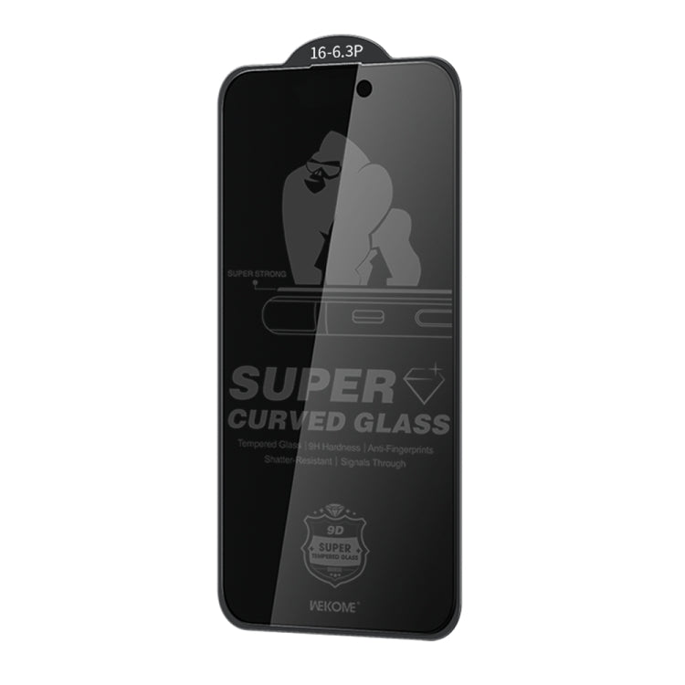 WK WTP - 092 King Kong 6D Curved 28 Degree Privacy Tempered Glass Film, For iPhone 16 Pro Max, For iPhone 16 Pro, For iPhone 16 Plus / 15 Plus, For iPhone 16 / 15 - ORIWHIZ