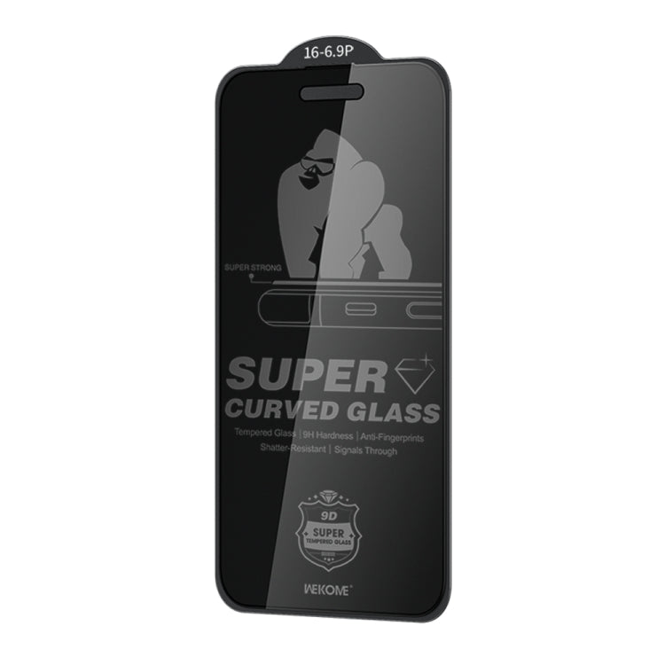 WK WTP - 093 King Kong 6D Curved 360 Degree Privacy Tempered Glass Film, For iPhone 16 Pro Max, For iPhone 16 Pro, For iPhone 16 Plus / 15 Plus, For iPhone 16 / 15 - ORIWHIZ