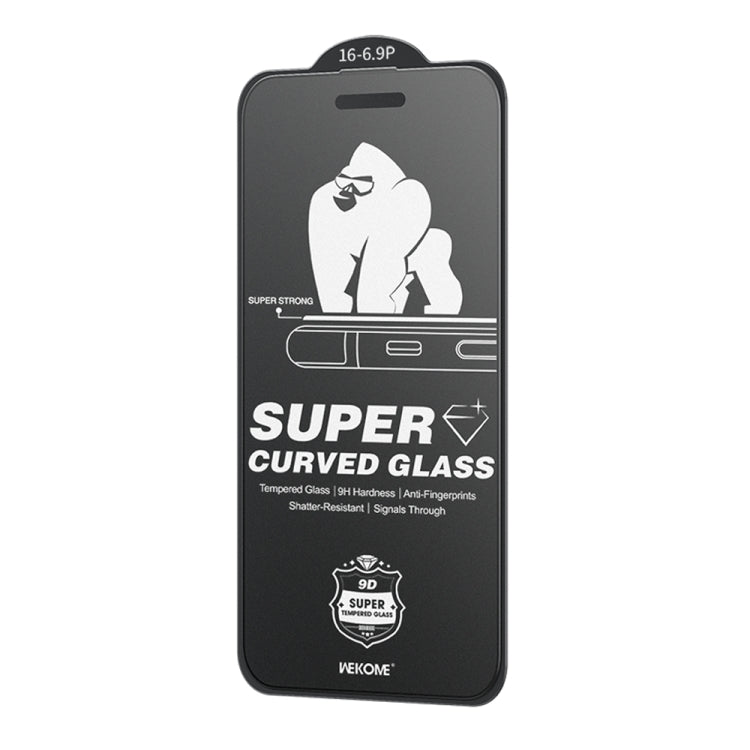 WK WTP - 094 King Kong 6D Curved Frosted Tempered Glass Film, For iPhone 16 Pro Max, For iPhone 16 Pro, For iPhone 16 Plus / 15 Plus, For iPhone 16 / 15 - ORIWHIZ