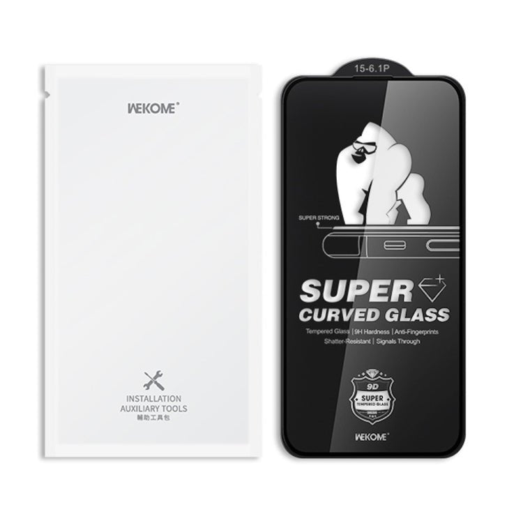 WK WTP - 094 King Kong 6D Curved Frosted Tempered Glass Film, For iPhone 16 Pro Max, For iPhone 16 Pro, For iPhone 16 Plus / 15 Plus, For iPhone 16 / 15 - ORIWHIZ