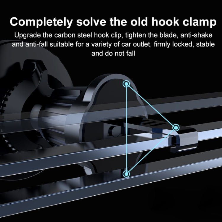 wlons Air Outlet Transparent Magnetic Car Holder - ORIWHIZ