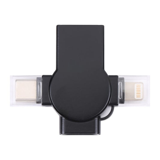 X09 4 in 1 USB to Dual 8 Pin+USB - C/Type - C Interface OTG Adapter - ORIWHIZ