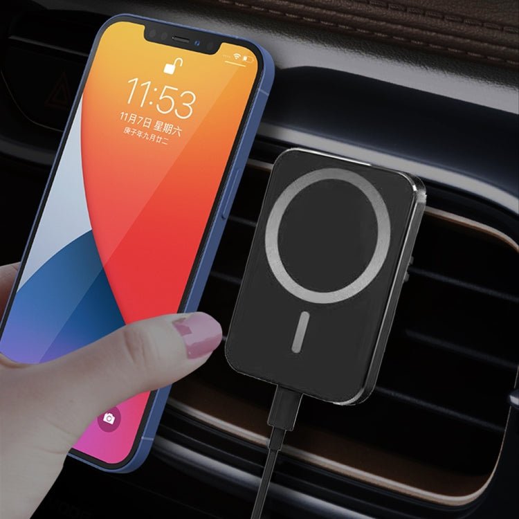 X16 Magsafe Car Air Outlet Vent Mount Clamp Holder 15W Fast Charging Qi Magnetic Wireless Charger, X16 - ORIWHIZ