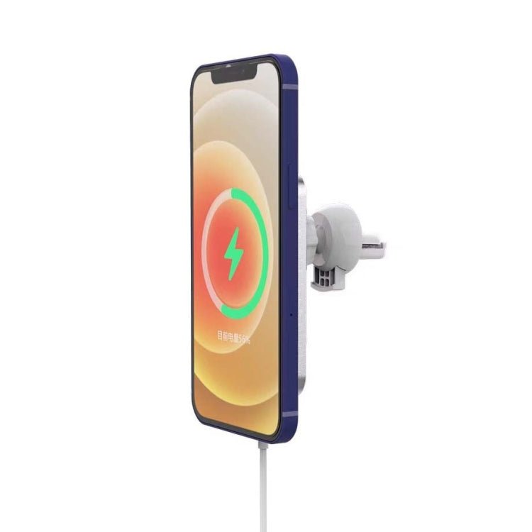 X16 Magsafe Car Air Outlet Vent Mount Clamp Holder 15W Fast Charging Qi Magnetic Wireless Charger, X16 - ORIWHIZ