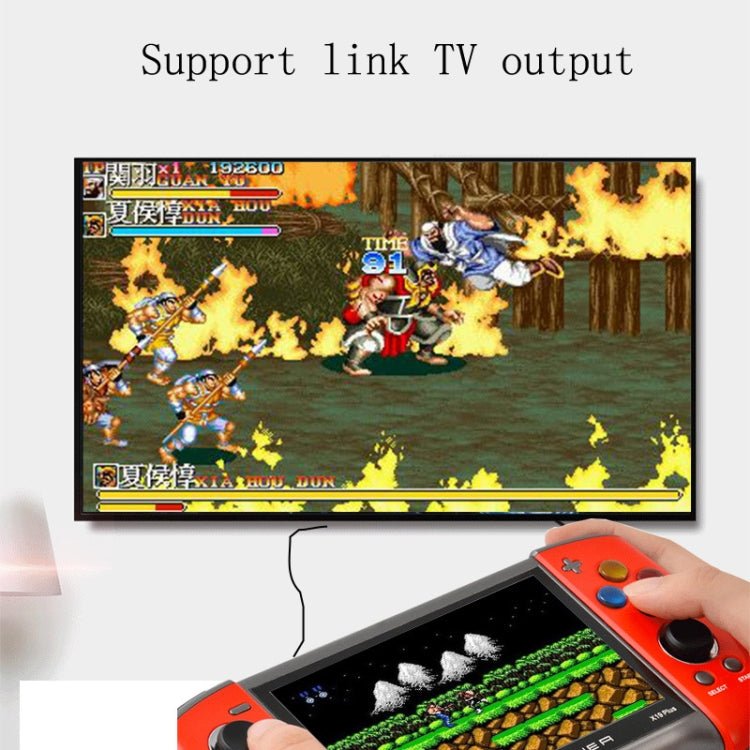 X19 Plus 5.1 inch Screen Handheld Game Console 8G Memory Support TF Card Expansion & AV Output, X19 Plus / Red+Yellow, X19 Plus / Red, X19 Plus / Red+Blue - ORIWHIZPocket ConsolePocket Console & AccessoriesToys & Hobbies