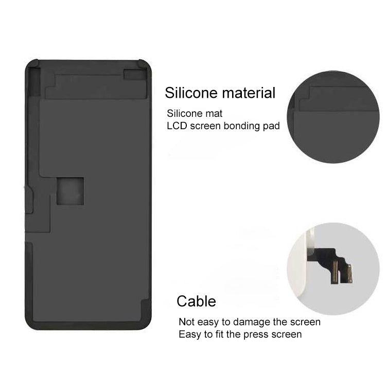 XHZC LCD Screen No Overturning Flex Cable Fit Mat Glue Removal Mould for iPhone X / XS, For iPhone X / XS - ORIWHIZ