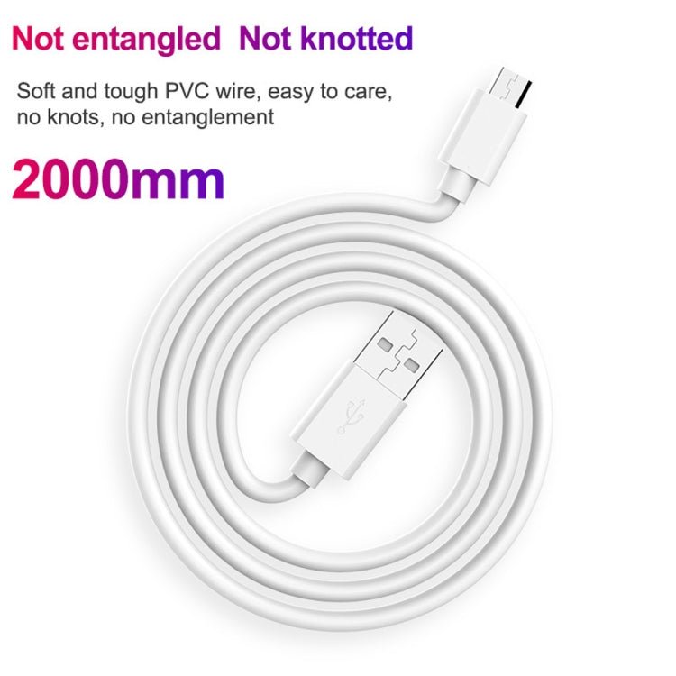 XJ - 013 2.4A USB Male to Micro USB Male Interface Fast Charging Data Cable, Length: 3m, Micro USB - ORIWHIZ