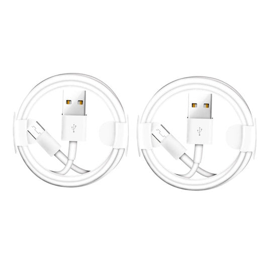 XJ - 023 2 PCS USB Male to Micro USB Male Interface Charge Cable, Length: 1m, Micro USB - ORIWHIZ