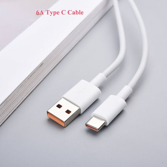 XJ - 040 6A USB to USB - C / Type - C Fast Charging Data Cable, Length: 1m, 1m - ORIWHIZ