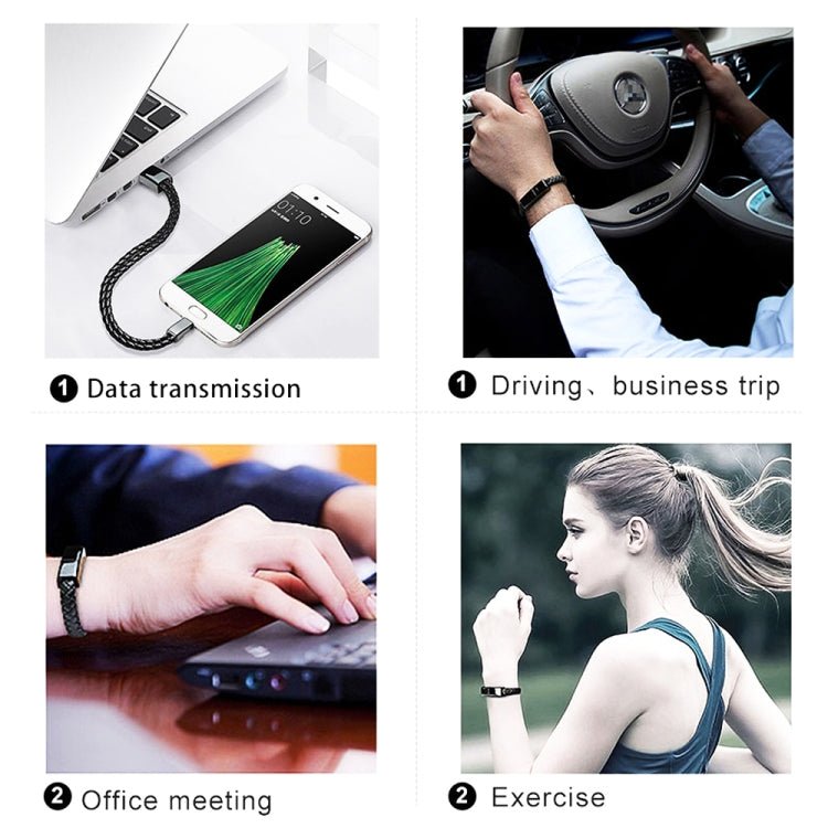 XJ - 26 2.4A USB to Micro USB Creative Bracelet Data Cable, Cable Length: 22.5cm, XJ - 26 Micro USB, 22.5cm Micro USB - ORIWHIZ