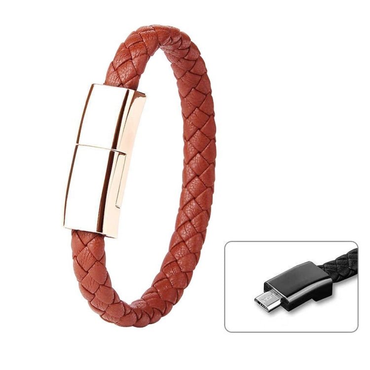 XJ - 26 2.4A USB to Micro USB Creative Bracelet Data Cable, Cable Length: 22.5cm, XJ - 26 Micro USB, 22.5cm Micro USB - ORIWHIZ