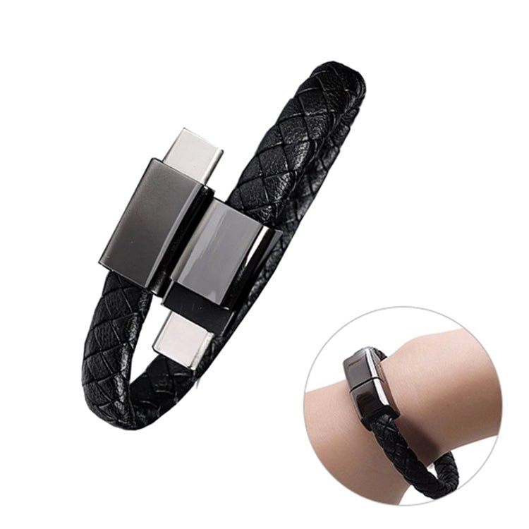 XJ - 29 3A USB - C / Type - C to Type - C Creative Bracelet Data Cable, 20cm C to C, 22.5cm C to C - ORIWHIZ