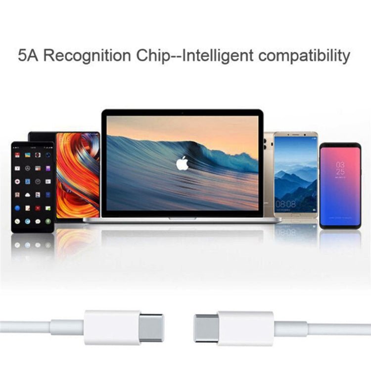 XJ - 50 PD 120W 5A USB - C / Type - C to USB - C / Type - C Fast Charging Data Cable, Cable Length: 1m, 1m - ORIWHIZ