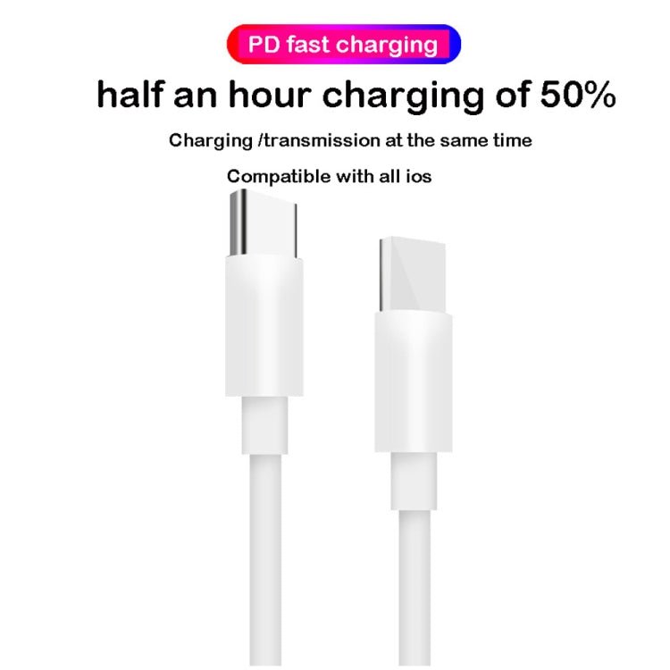 XJ - 50 PD 120W 5A USB - C / Type - C to USB - C / Type - C Fast Charging Data Cable, Cable Length: 2m, 2m - ORIWHIZ
