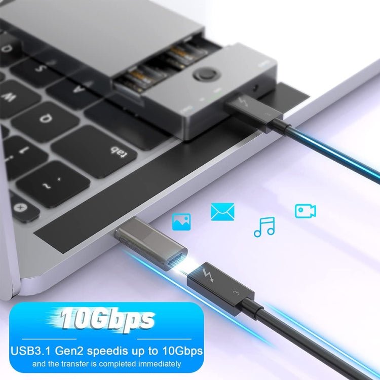 XQ - ZH011 USB 3.0 Male to USB - C / Type - C Female OTG Zinc Alloy Adapter, XQ - ZH011 - ORIWHIZ