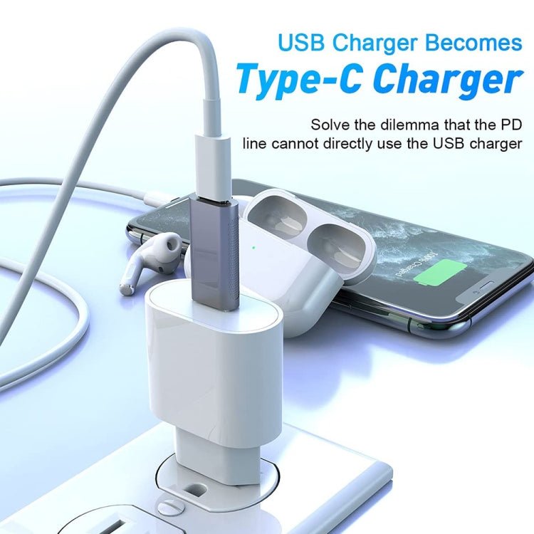 XQ - ZH011 USB 3.0 Male to USB - C / Type - C Female OTG Zinc Alloy Adapter, XQ - ZH011 - ORIWHIZ