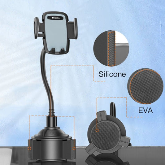 Yesido C112 Universal Car Water Cup Holder Telescopic Hose Phone Holder, C112 - ORIWHIZ