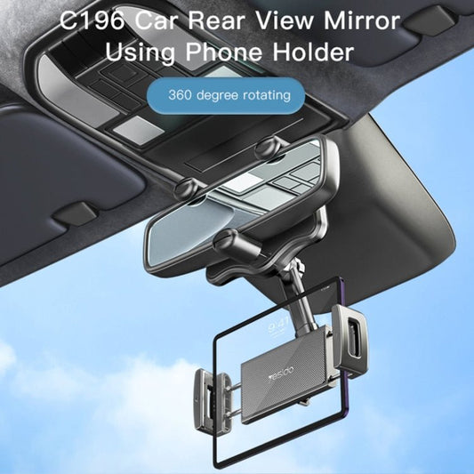 Yesido C196 Car Rearview Mirror Using Phone Holder, C196 - ORIWHIZ