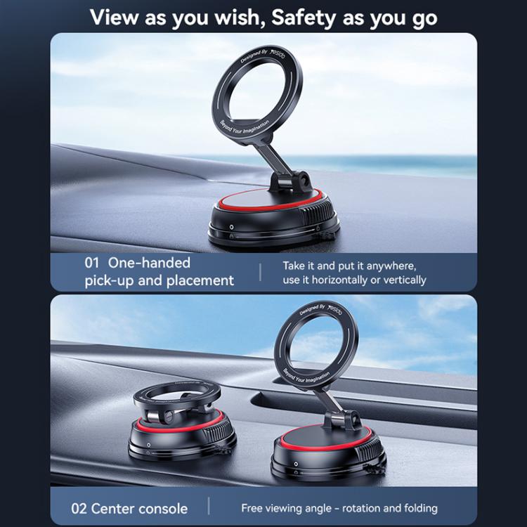 Yesido C219 Suction Cup Car MagSafe Magnetic Mobile Phone Holder, C219 - ORIWHIZ