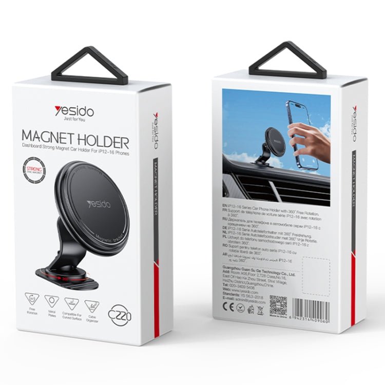 Yesido C220 Car Center Console MagSafe Magnetic Phone Holder, C220 - ORIWHIZ