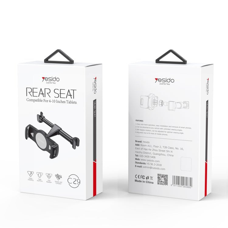 Yesido C29 Car Rear Seat Tablet Holder, C29 - ORIWHIZ