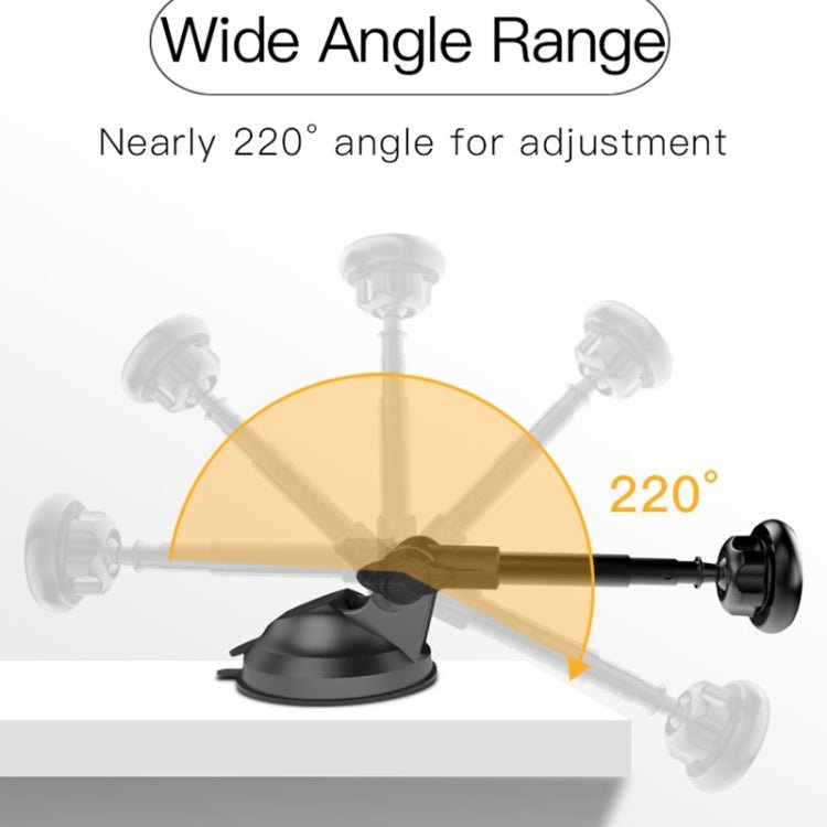 Yesido C41 Car Windshield Telescopic Suction Cup Magnetic Phone Holder, C41 - ORIWHIZ