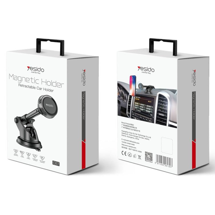 Yesido C67 Car Dashboard Magnetic Suction Phone Holder, C67 - ORIWHIZ