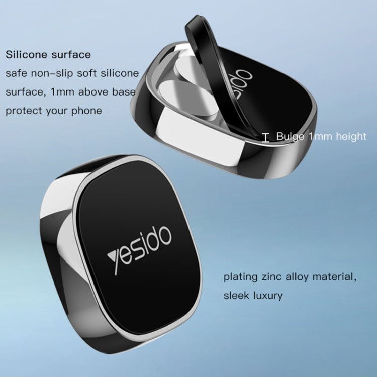 Yesido C81 Car Dashboard Mini Strong Magnetic Phone Holder, C81 (Black), C81 (Silver) - ORIWHIZ