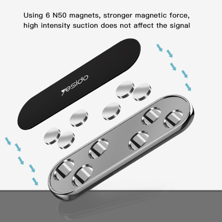 Yesido C83 Car Strong Magnetic Phone Holder, C83 (Black), C83 (Silver) - ORIWHIZ