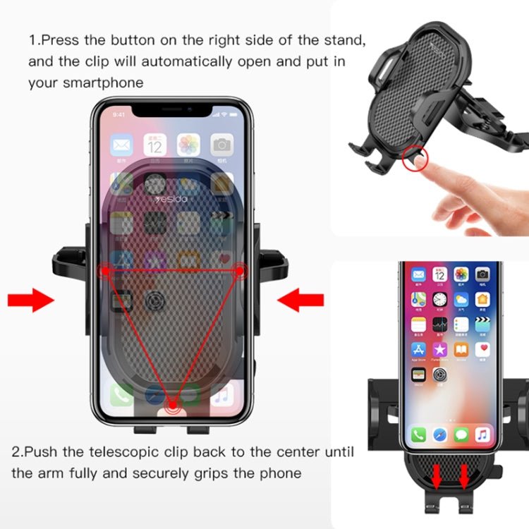 Yesido C84 360 Degree Rotating CD Port Car Phone Holder, C84 - ORIWHIZ