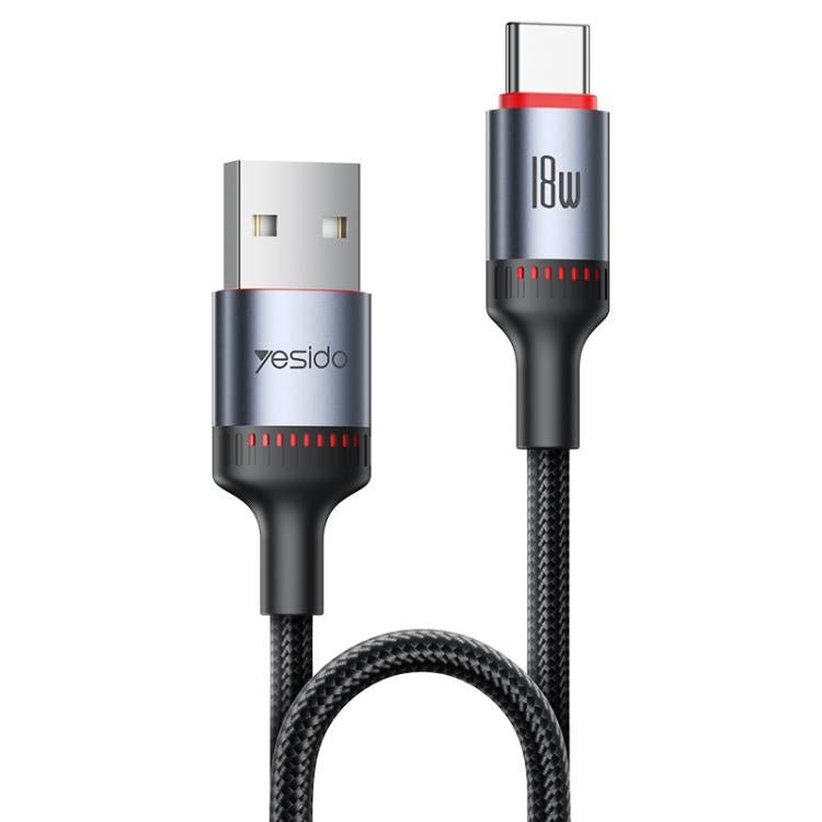 Yesido CA129C 18W 3A USB to USB - C / Type - C Charging Data Cable, Length: 1.2m, CA129C - ORIWHIZ