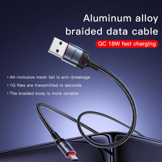 Yesido CA130C 18W 3A USB to USB - C / Type - C Charging Data Cable, Length: 2m, CA130C - ORIWHIZ