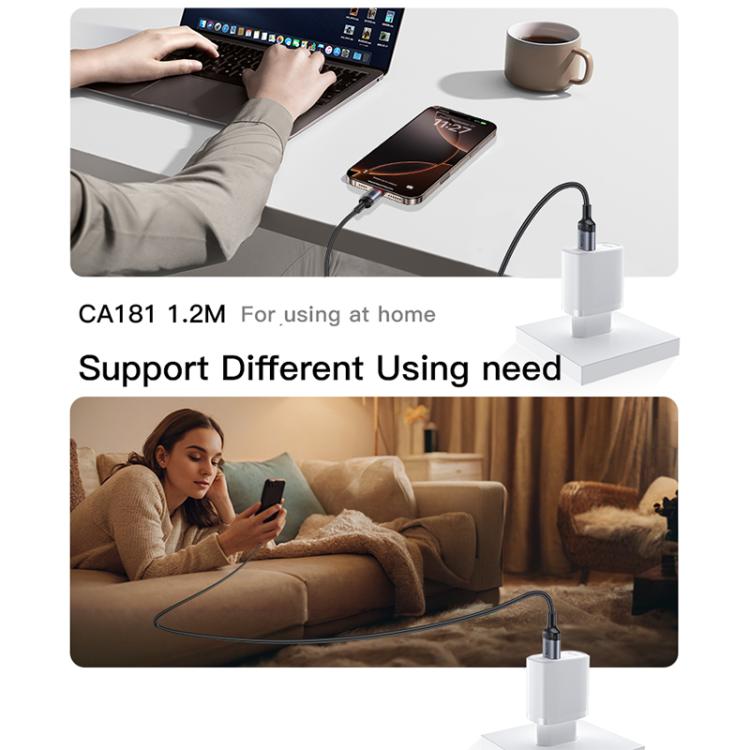 Yesido CA181 PD60W 3A USB - C / Type - C to USB - C / Type - C Charging Data Cable, Length: 1.2m, CA181 - ORIWHIZ