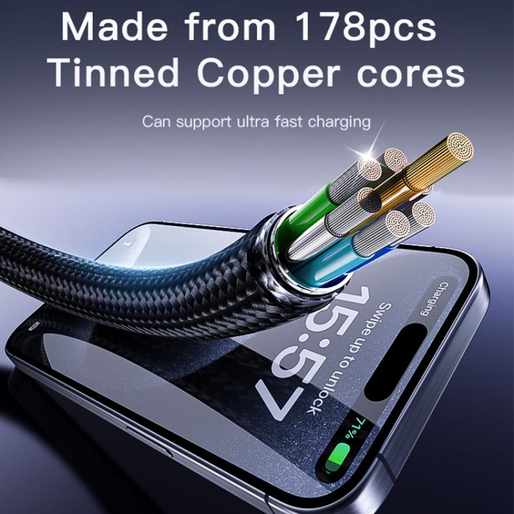 Yesido CA183 PD60W 3A USB - C / Type - C to USB - C / Type - C Charging Data Cable, Length: 2m, CA183 - ORIWHIZ