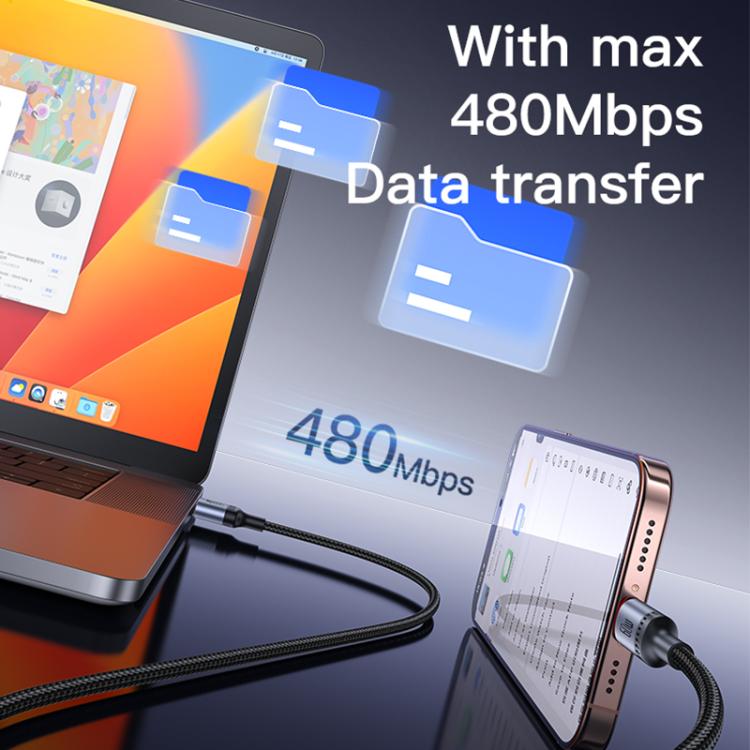 Yesido CA183 PD60W 3A USB - C / Type - C to USB - C / Type - C Charging Data Cable, Length: 2m, CA183 - ORIWHIZ