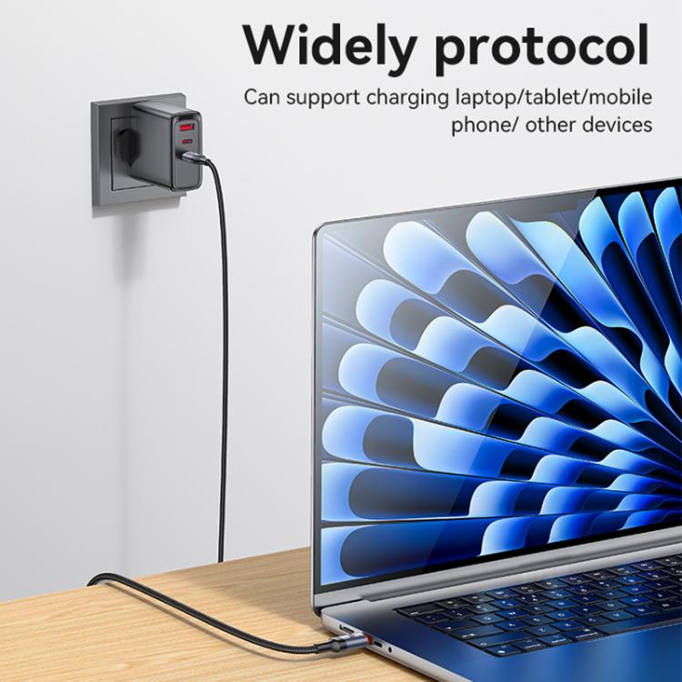 Yesido CA185 240W Type - C to Type - C Aluminum Alloy Data Cable, Length: 1.2m, CA185 - ORIWHIZ