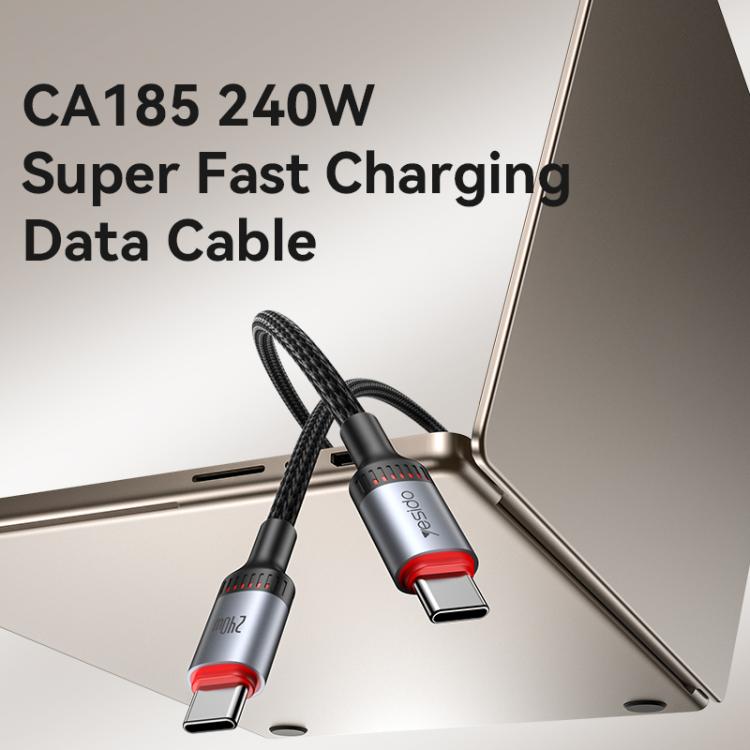 Yesido CA185 240W Type - C to Type - C Aluminum Alloy Data Cable, Length: 1.2m, CA185 - ORIWHIZ
