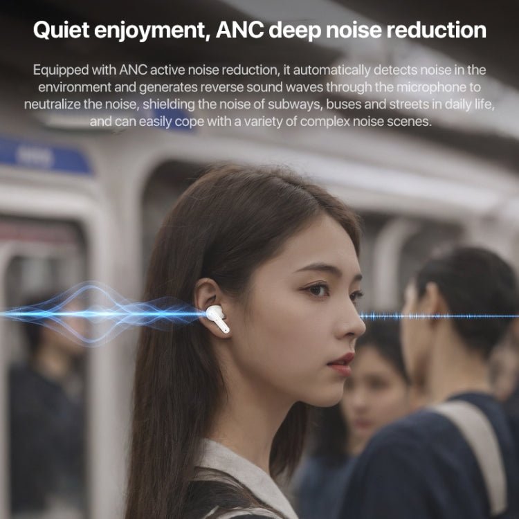 Yesido TWS28 ANC+ENC Dual Noise Reduction Smart TWS Wireless Bluetooth Earphone, TWS28 Beige, TWS28 White - ORIWHIZ