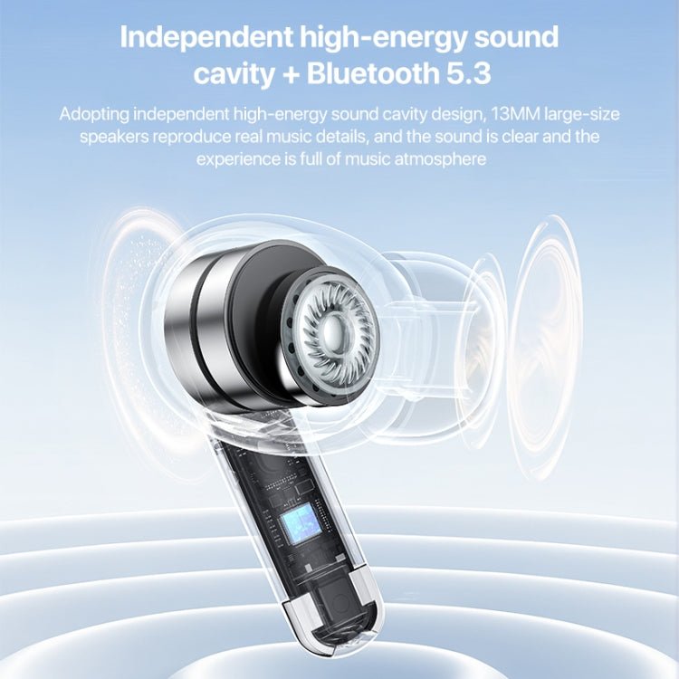 Yesido TWS28 ANC+ENC Dual Noise Reduction Smart TWS Wireless Bluetooth Earphone, TWS28 Beige, TWS28 White - ORIWHIZ