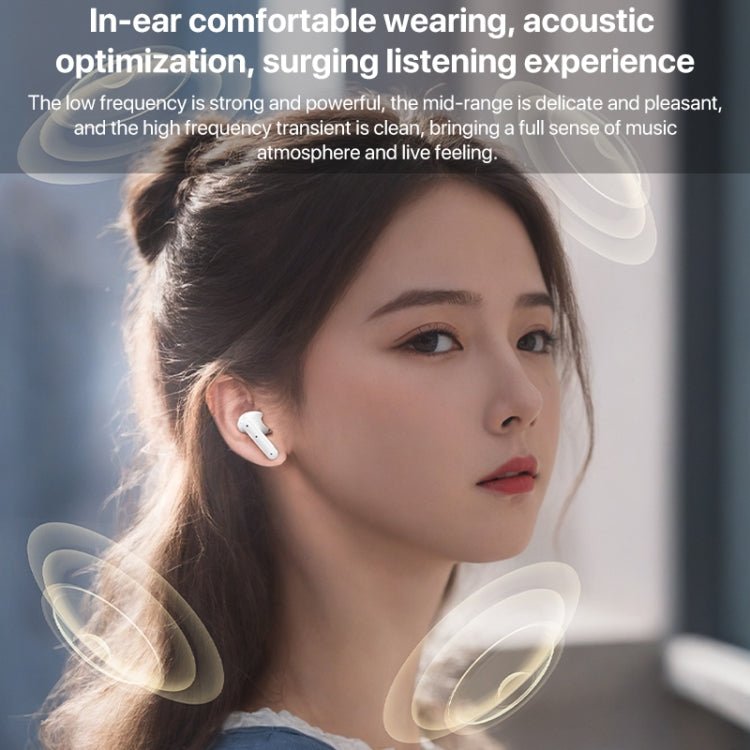 Yesido TWS28 ANC+ENC Dual Noise Reduction Smart TWS Wireless Bluetooth Earphone, TWS28 Beige, TWS28 White - ORIWHIZ